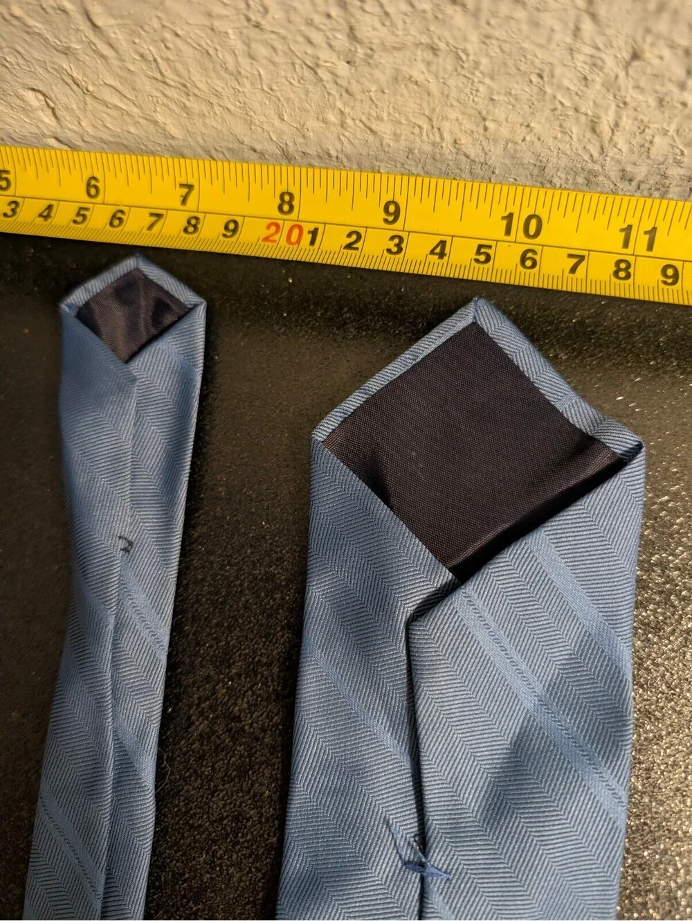 Ketch Light Blue Herringbone Textured Classic Men's Necktie | Neck Wear